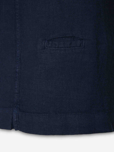 Santa Eulalia Hombre Barcelona Camisa Manga Corta Lino color Azul Marino sku 532-000782 01 - Foto 4