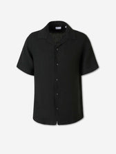 Santa Eulalia Hombre Barcelona Camisa Manga Corta Lino color Negro sku 532-000782 02 - Foto 1
