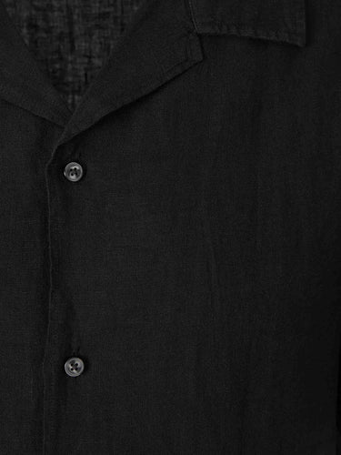Santa Eulalia Hombre Barcelona Camisa Manga Corta Lino color Negro sku 532-000782 02 - Foto 3
