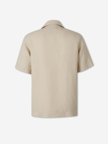 Santa Eulalia Hombre Barcelona Camisa Manga Corta Lino color Beige sku 532-000782 03 - Foto 2
