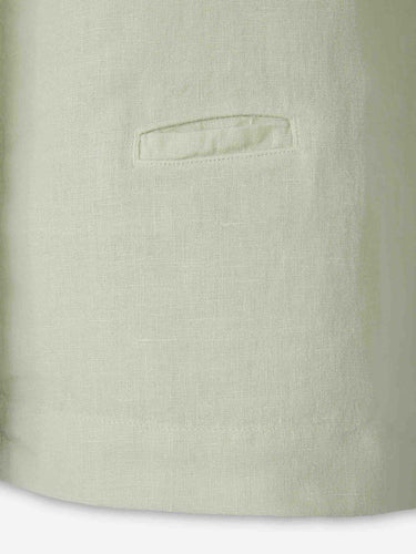 Santa Eulalia Hombre Barcelona Camisa Manga Corta Lino color Verde Manzana sku 532-000782 04 - Foto 4