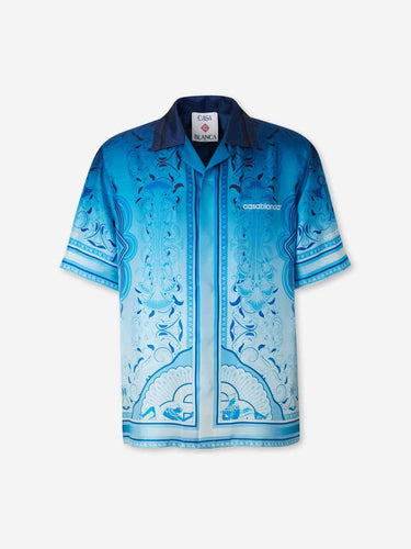 Casablanca Hombre Barcelona Camisa Estampada color Azul sku 532-000786 02 - Foto 1