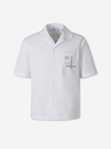 Off-White City Garments Hombre Barcelona Camisa Manga Corta color Blanco sku 532-000792 01 - Foto 1