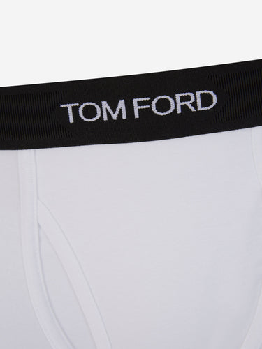 Tom Ford Hombre Barcelona Boxer Algodón Logo color Blanco sku 652-000099 03 - Foto 3