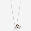 Off-White  Barcelona Collar Logo Placa color Plateado sku 682-000779 02 - Foto 1