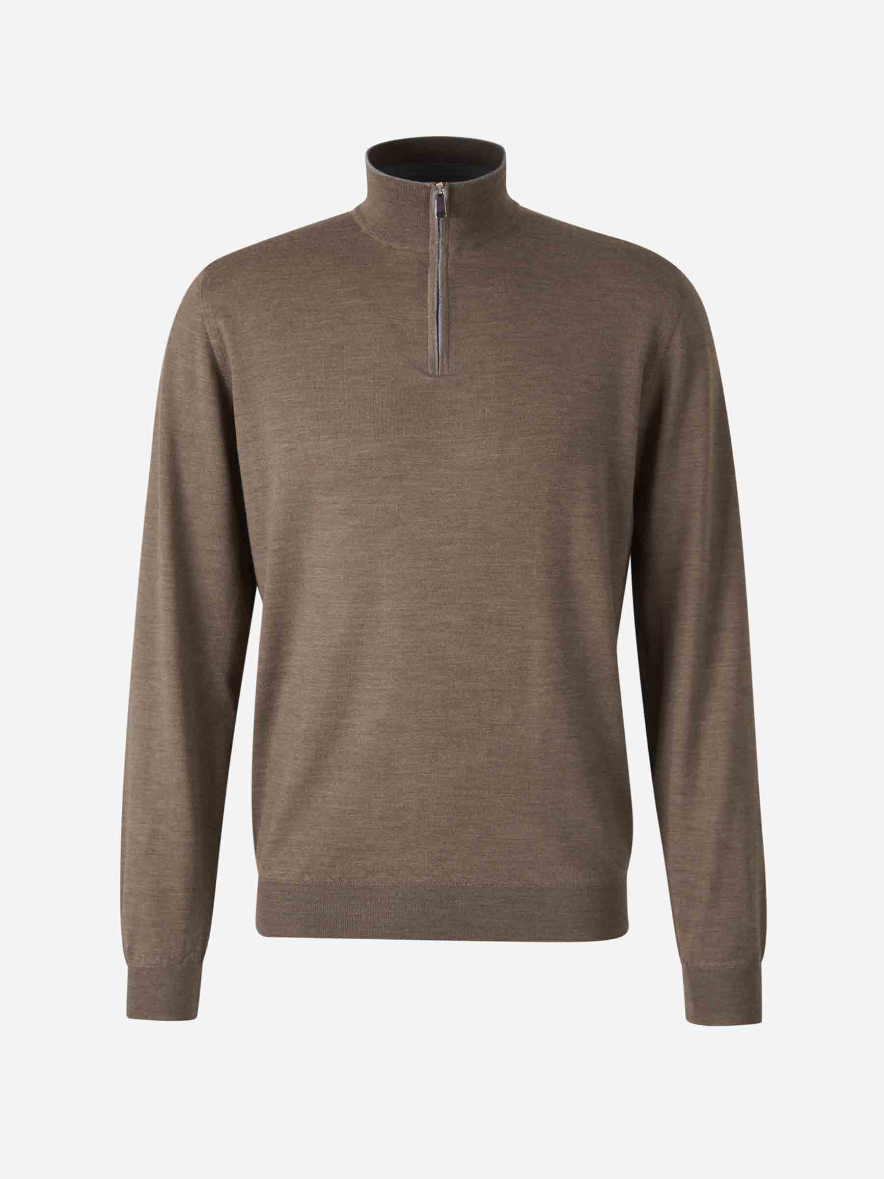 Santa Eulalia Hombre Barcelona Jersey Lana Cremallera color Taupe sku 542-001853 08 - Foto 1