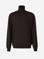 Zanone Hombre Barcelona Jersey Cuello Alto Lana color Marrón Oscuro sku 542-002132 07 - Foto 1