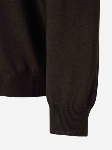 Zanone Hombre Barcelona Jersey Cuello Alto Lana color Marrón Oscuro sku 542-002132 07 - Foto 4