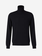 Zanone Hombre Barcelona Jersey Cuello Alto Lana color Azul Noche sku 542-002132 08 - Foto 1