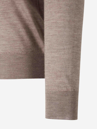 Santa Eulalia Hombre Barcelona Jersey Pico Cashmere color Camel sku 542-002425 07 - Foto 5