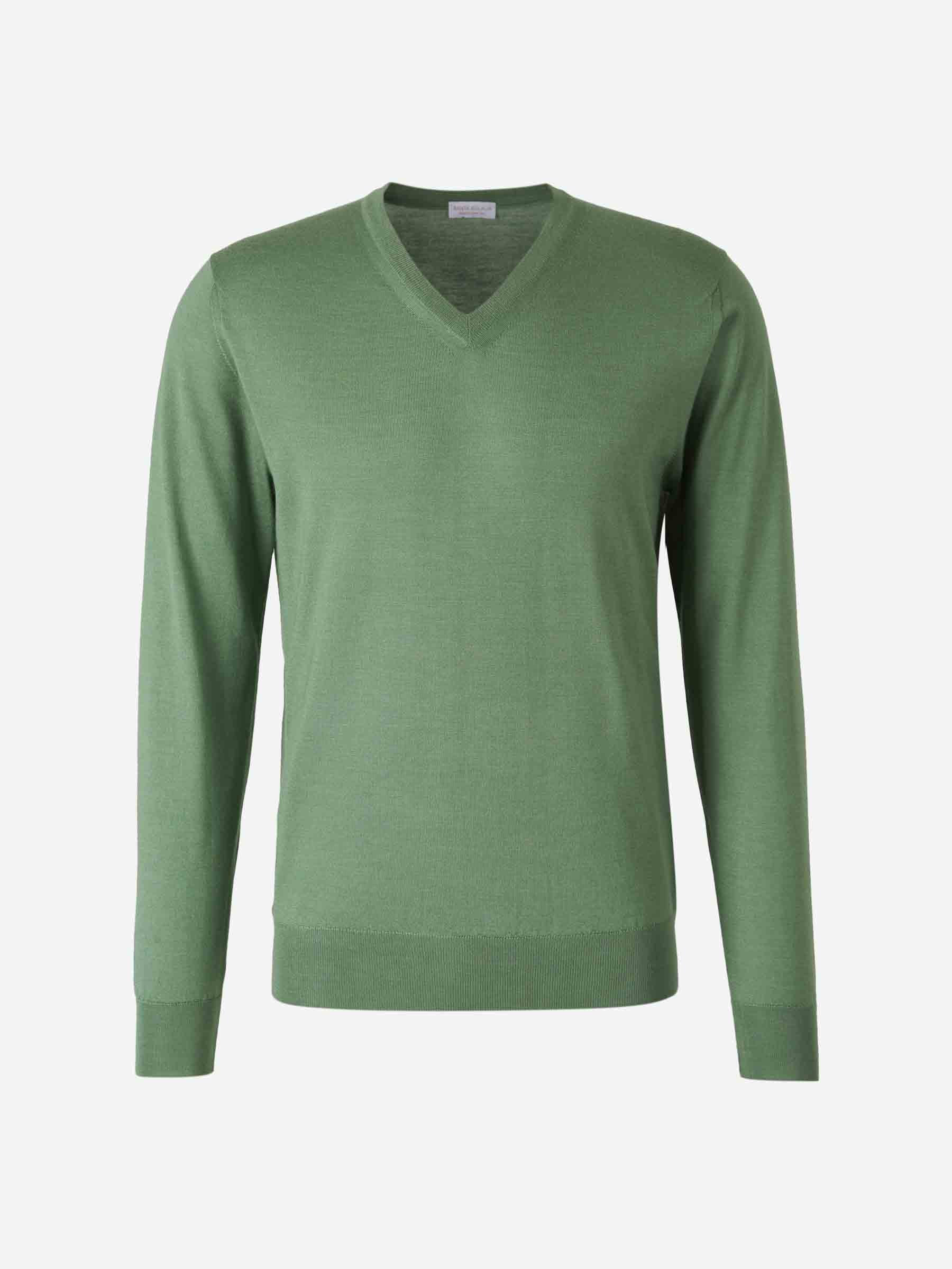 Santa Eulalia Hombre Barcelona Jersey Pico Cashmere color Verde sku 542-002425 08 - Foto 1