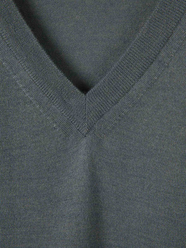 Santa Eulalia Hombre Barcelona Jersey Cuello Pico color Verde Oscuro sku 542-002425 13 - Foto 3