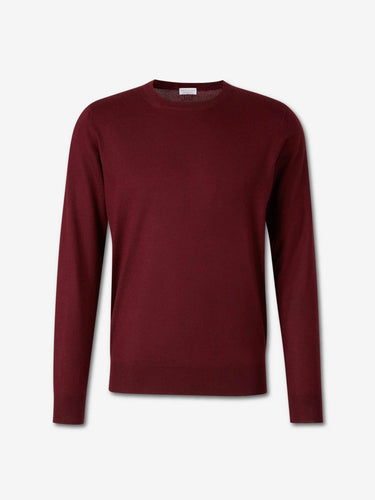 Santa Eulalia Hombre Barcelona Jersey Cashmere Y Seda color Burdeos sku 542-002426 04 - Foto 1