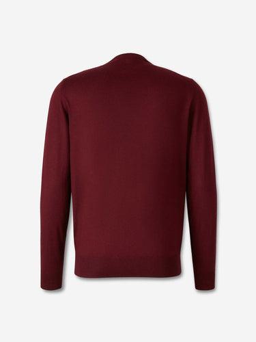 Santa Eulalia Hombre Barcelona Jersey Cashmere Y Seda color Burdeos sku 542-002426 04 - Foto 2