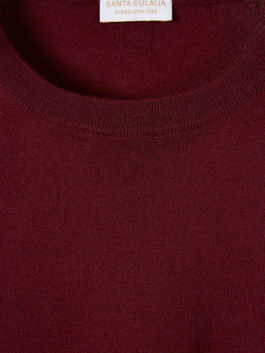 Santa Eulalia Hombre Barcelona Jersey Cashmere Y Seda color Burdeos sku 542-002426 04 - Foto 3