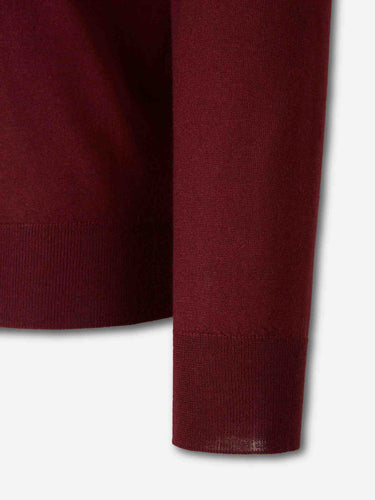 Santa Eulalia Hombre Barcelona Jersey Cashmere Y Seda color Burdeos sku 542-002426 04 - Foto 4