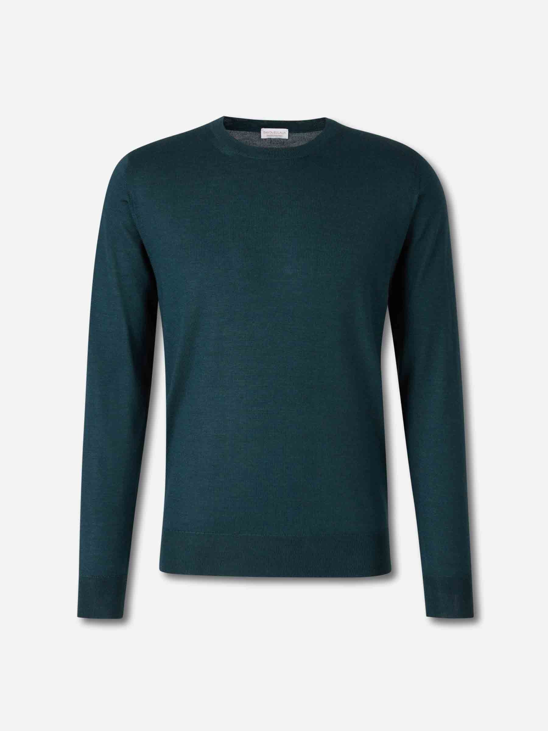 Santa Eulalia Hombre Barcelona Jersey Cashmere Y Seda color Verde Jungla sku 542-002426 05 - Foto 1