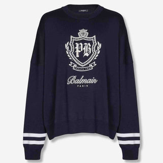 Balmain Hombre Barcelona Jersey Cuello Redondo color Azul Marino sku 542-002488 00 - Foto 1
