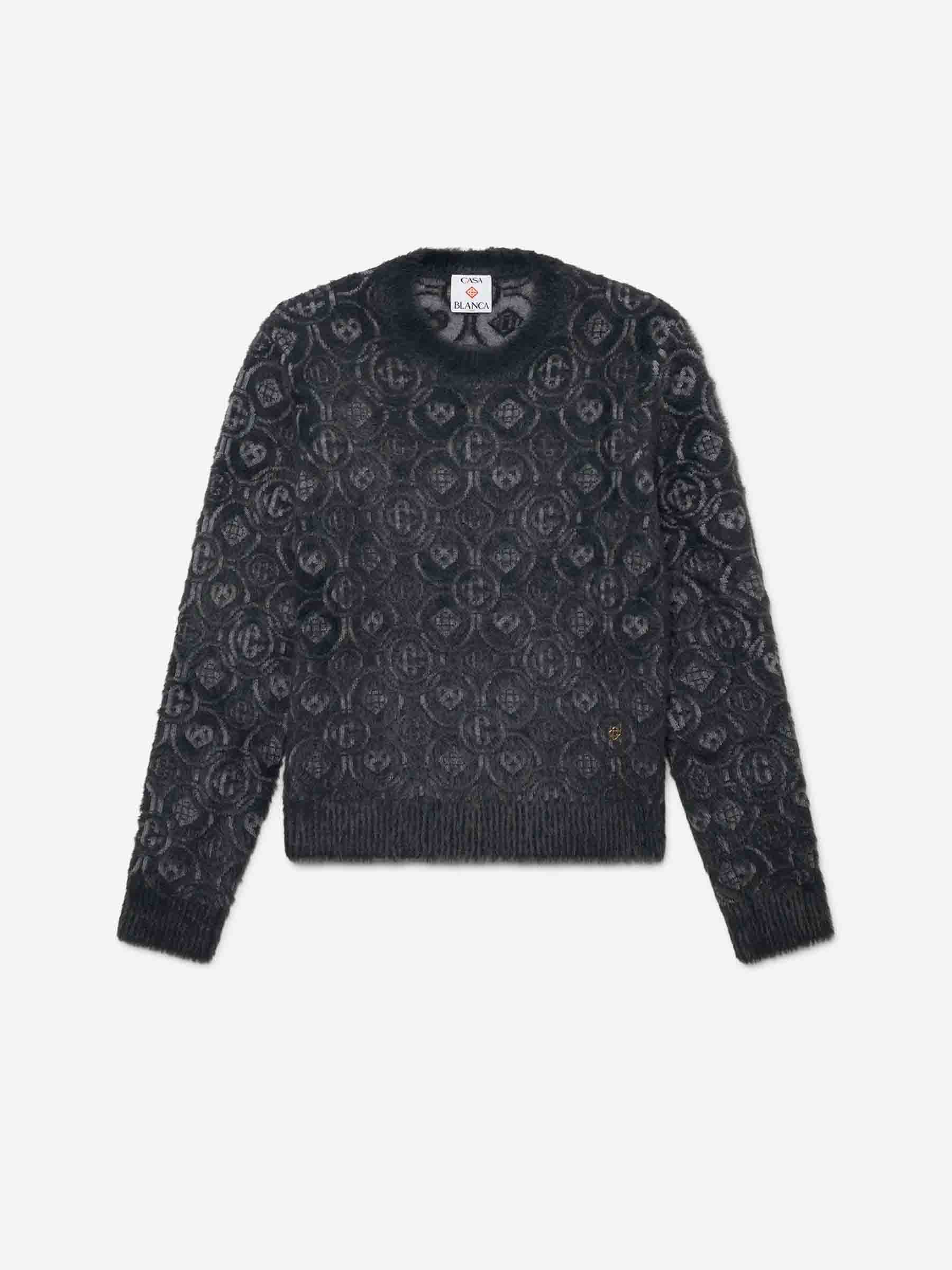 Casablanca Hombre Barcelona Jersey Fluffy Monograma color Gris Oscuro sku 542-002493 01 - Foto 1