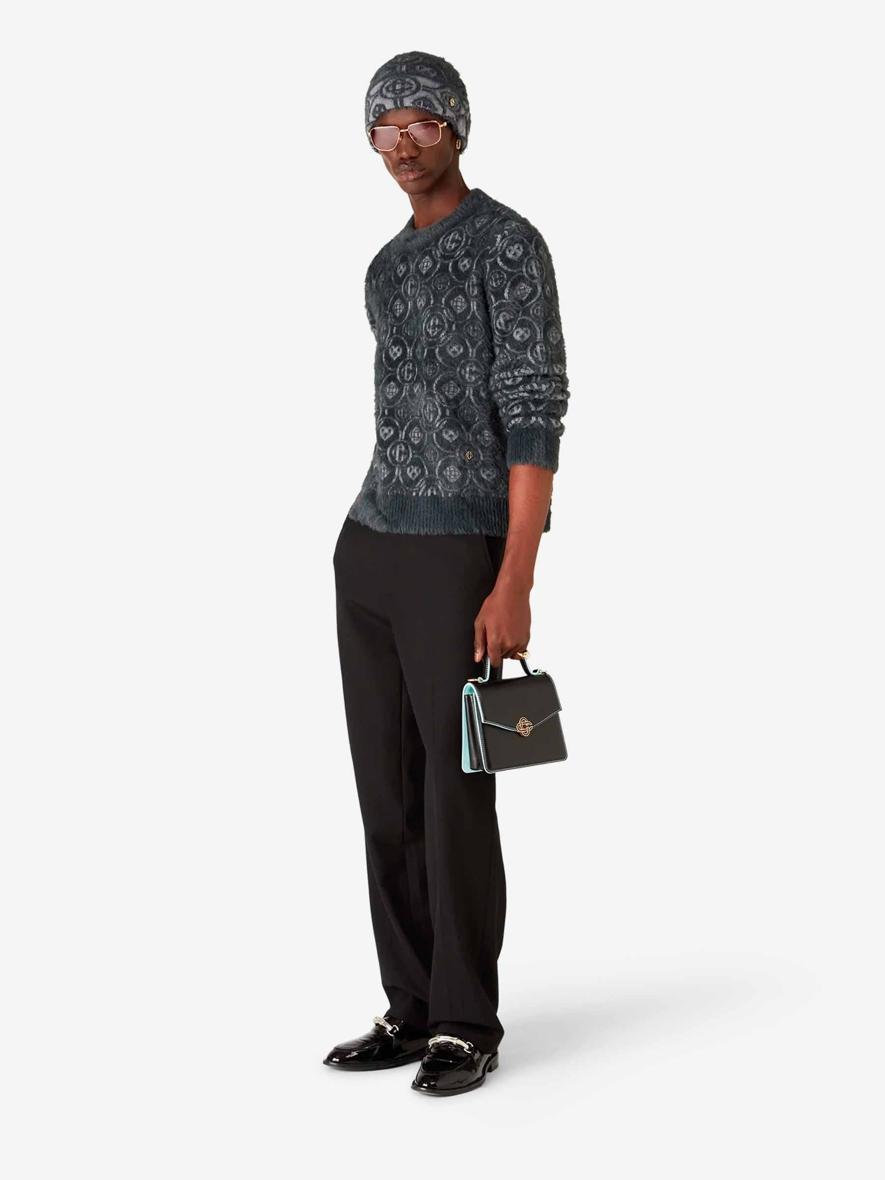 Casablanca Hombre Barcelona Jersey Fluffy Monograma color Gris Oscuro sku 542-002493 01 - Foto 2