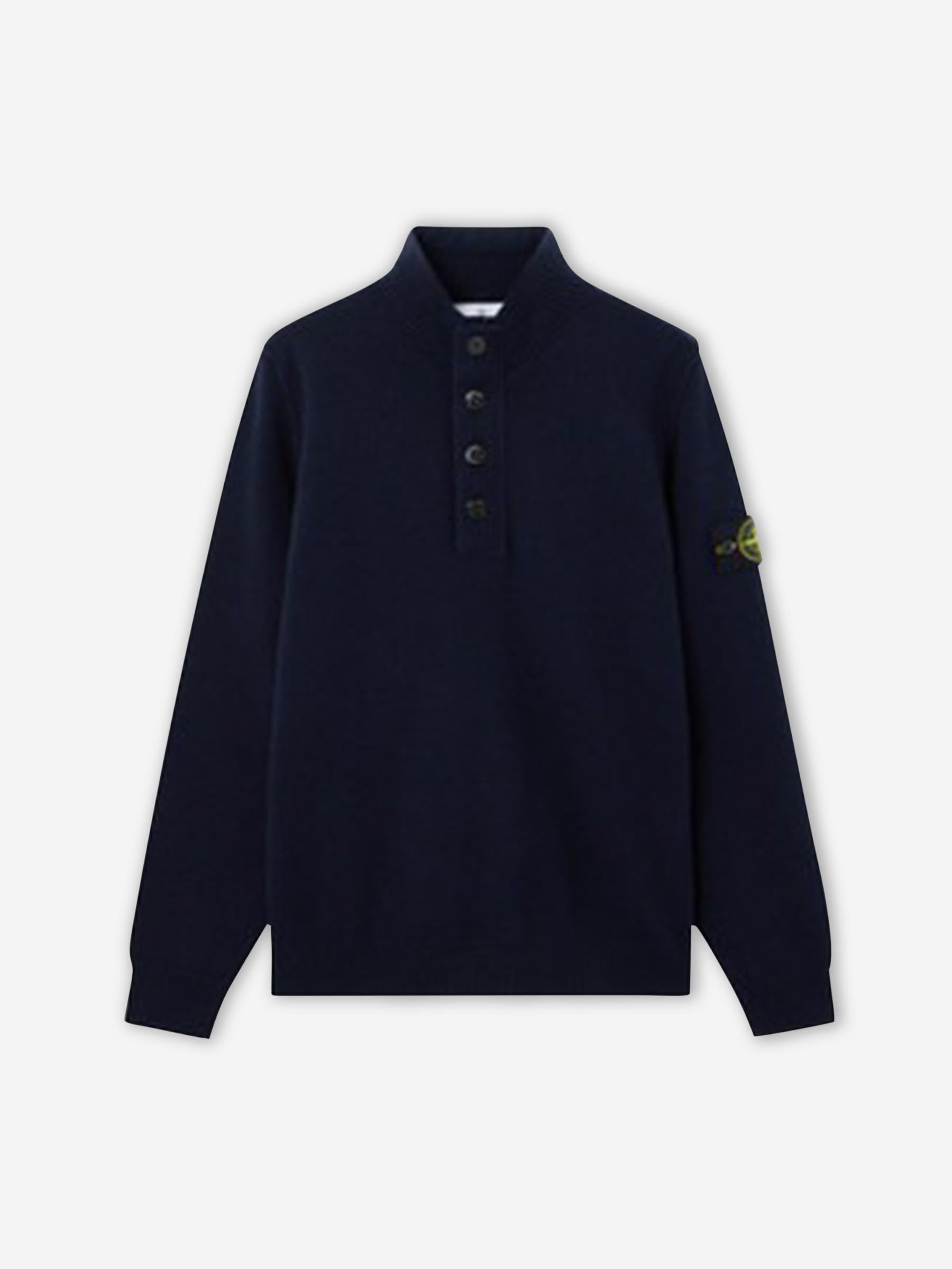 Stone Island Hombre Barcelona Jersey Cuello Alto color Azul Noche sku 542-002498 01 - Foto 1