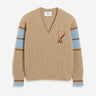Ami Paris Hombre Barcelona Jersey College Lana color Camel sku 542-002504 01 - Foto 1