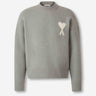 Ami Paris Hombre Barcelona Jersey Cuello Redondo color Gris sku 542-002505 02 - Foto 1