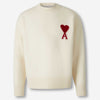 Ami Paris Hombre Barcelona Jersey Cuello Redondo color Blanco sku 542-002506 01 - Foto 1