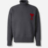 Ami Paris Hombre Barcelona Jersey Cuello Alto color Gris sku 542-002507 01 - Foto 1