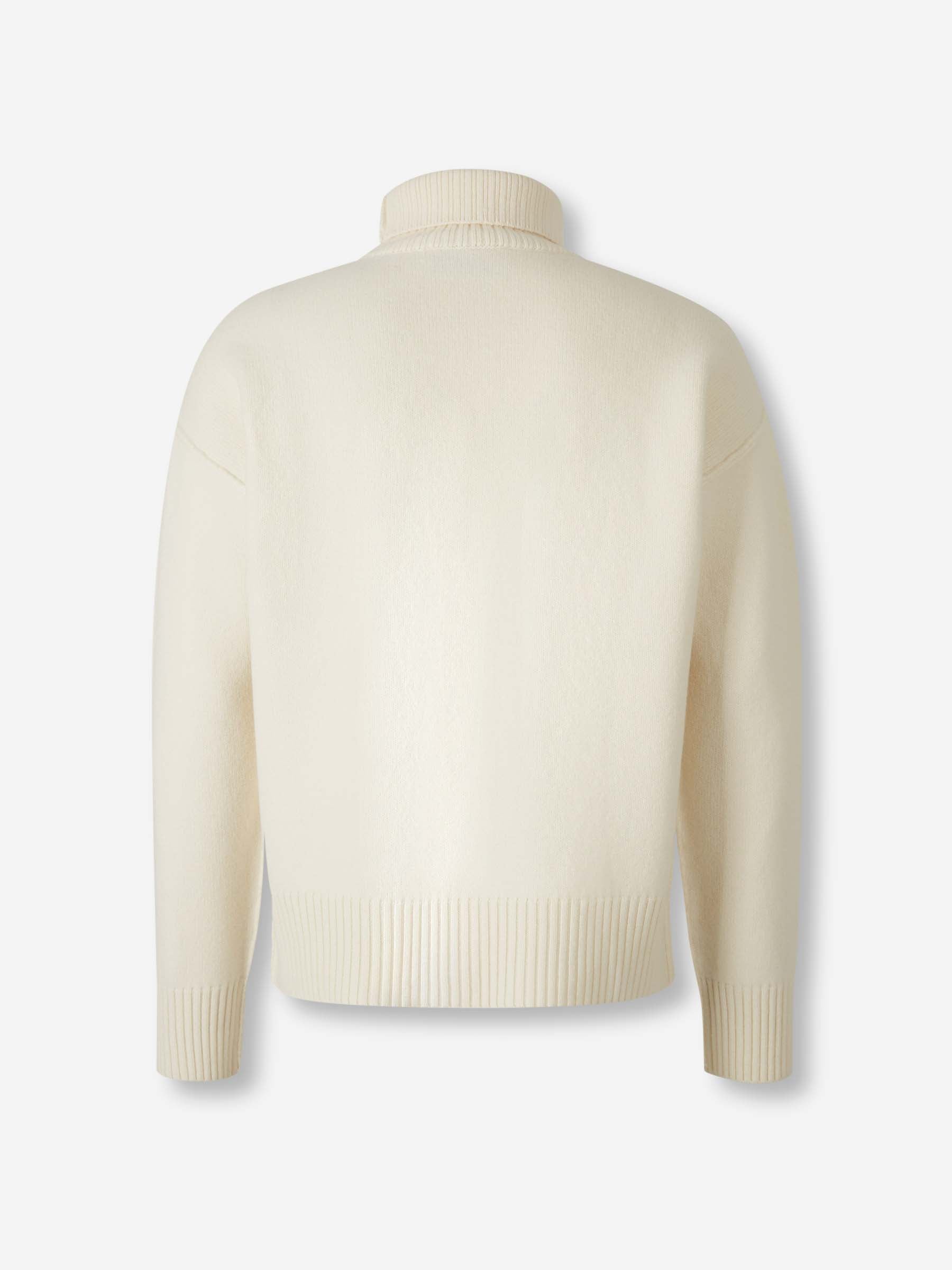 Ami Paris Hombre Barcelona Jersey Cuello Alto color Blanco sku 542-002507 02 - Foto 2