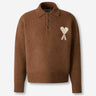 Ami Paris Hombre Barcelona Jersey Cuello Polo color Marrón sku 542-002509 01 - Foto 1