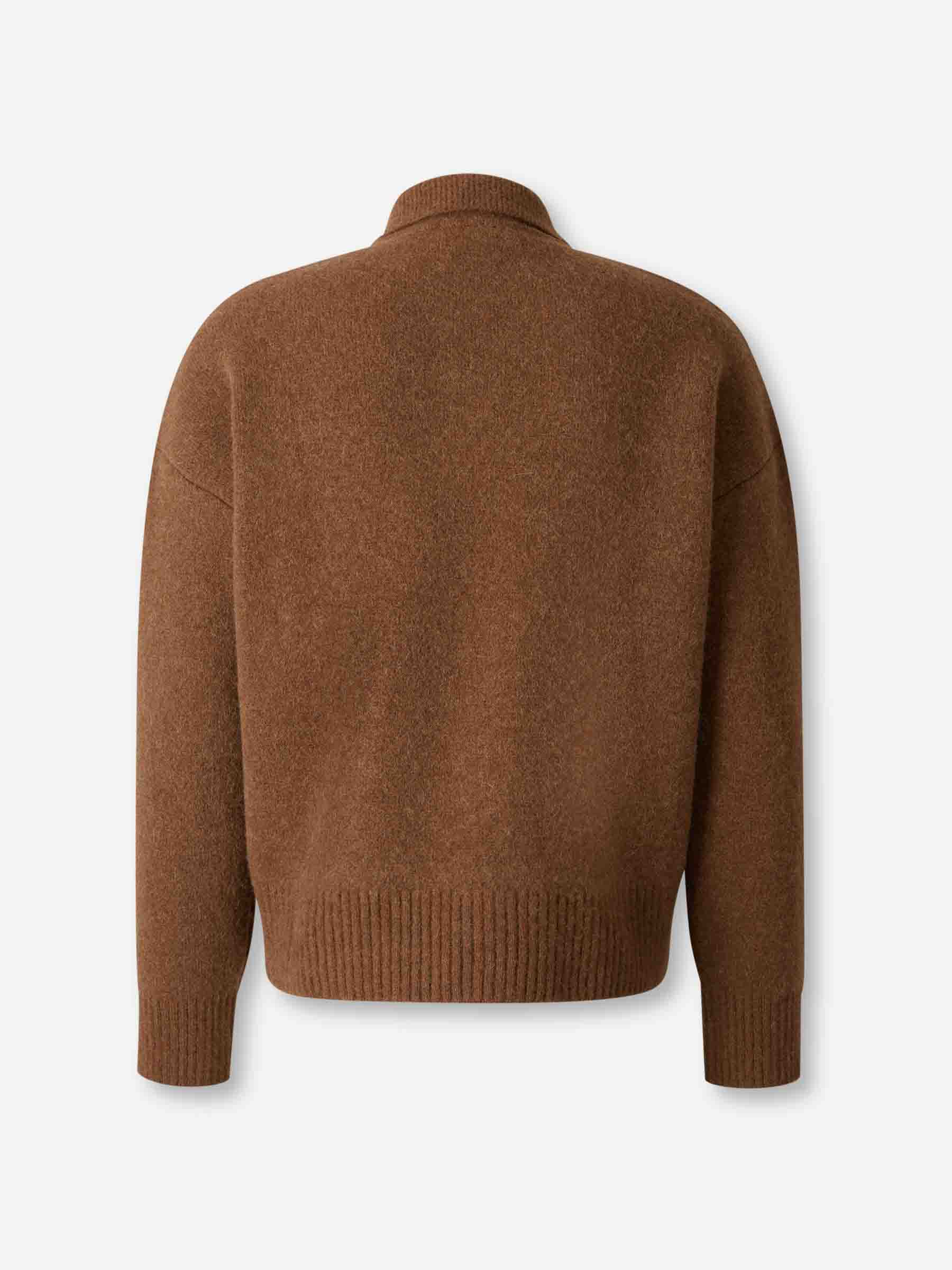 Ami Paris Hombre Barcelona Jersey Cuello Polo color Marrón sku 542-002509 01 - Foto 2