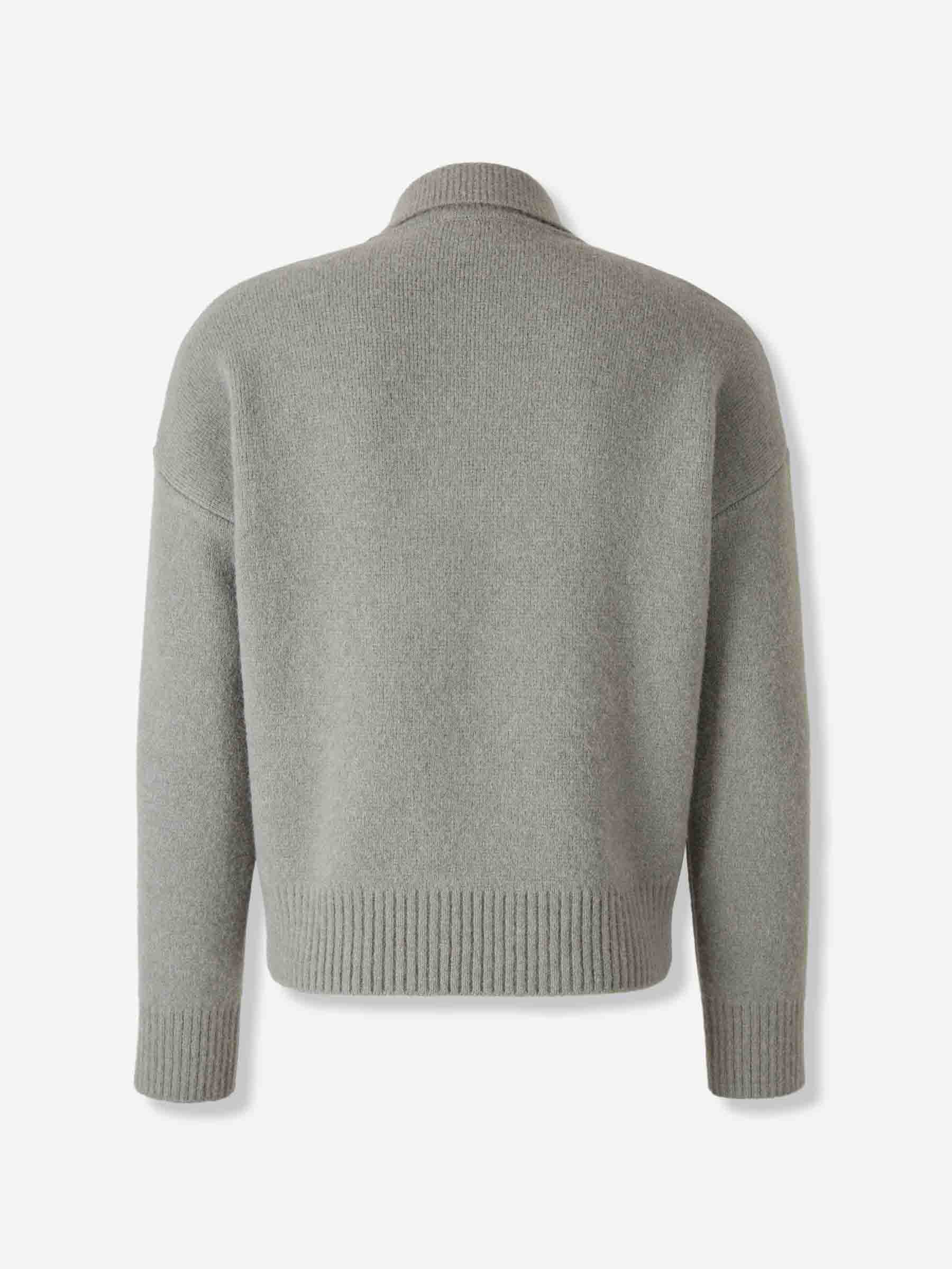 Ami Paris Hombre Barcelona Jersey Cuello Polo color Gris sku 542-002509 02 - Foto 2