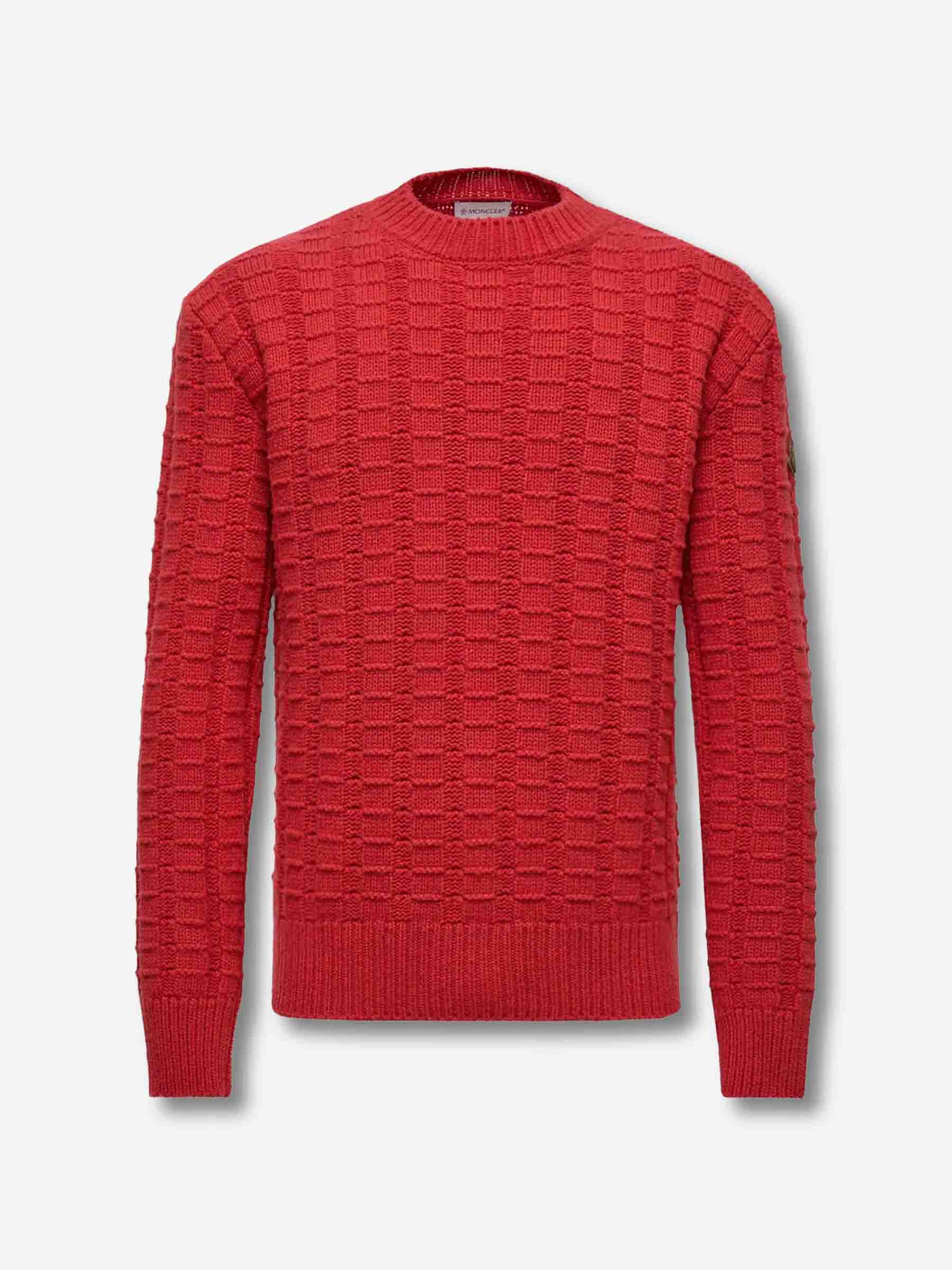 Moncler Hombre Barcelona Jersey Lana Cachemira color Rojo sku 542-002512 01 - Foto 1