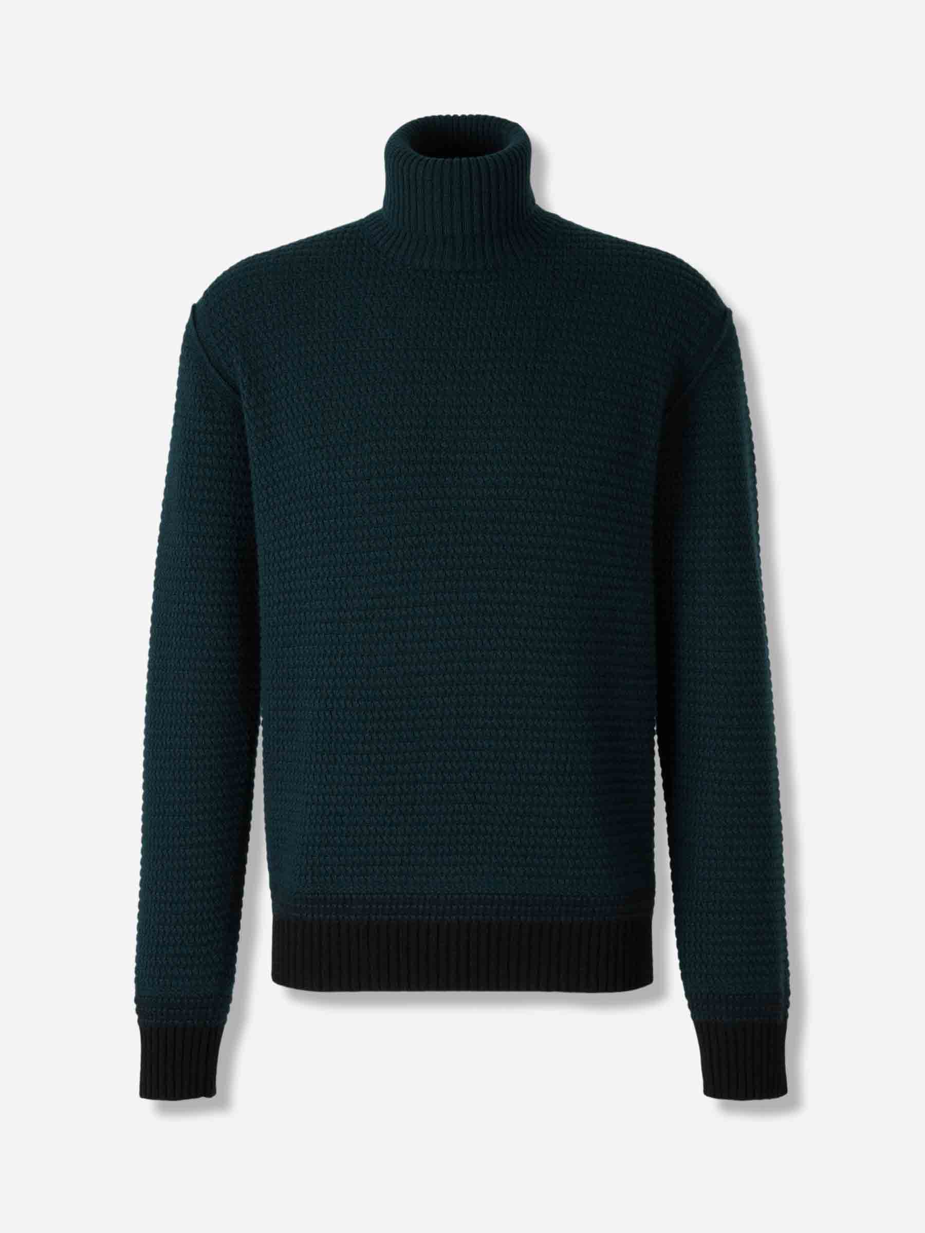 Zegna Hombre Barcelona Jersey Cuello Alto color Verde Jungla sku 542-002514 01 - Foto 1