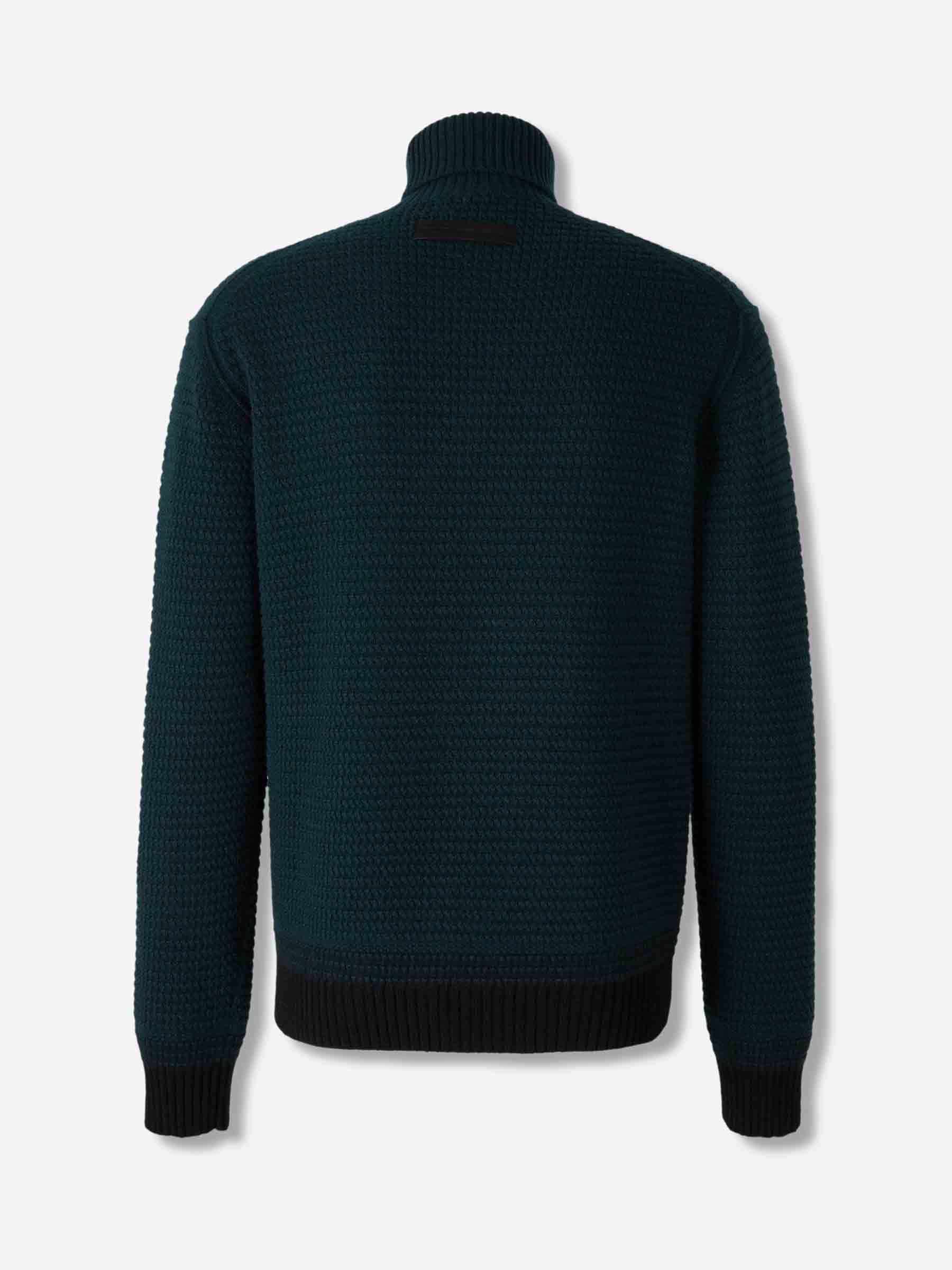 Zegna Hombre Barcelona Jersey Cuello Alto color Verde Jungla sku 542-002514 01 - Foto 2