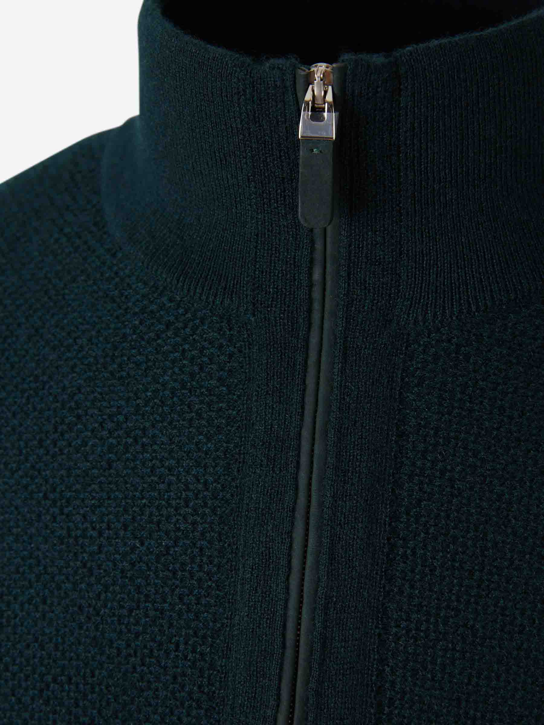 Zegna Hombre Barcelona Jersey Punto Cremallera color Verde Jungla sku 542-002515 01 - Foto 2