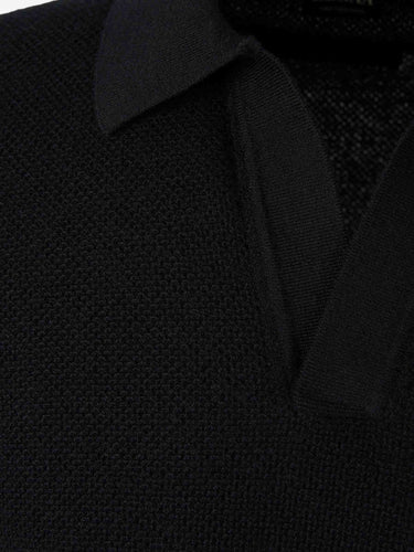 Zegna Hombre Barcelona Jersey Cuello Polo color Negro sku 542-002516 00 - Foto 3