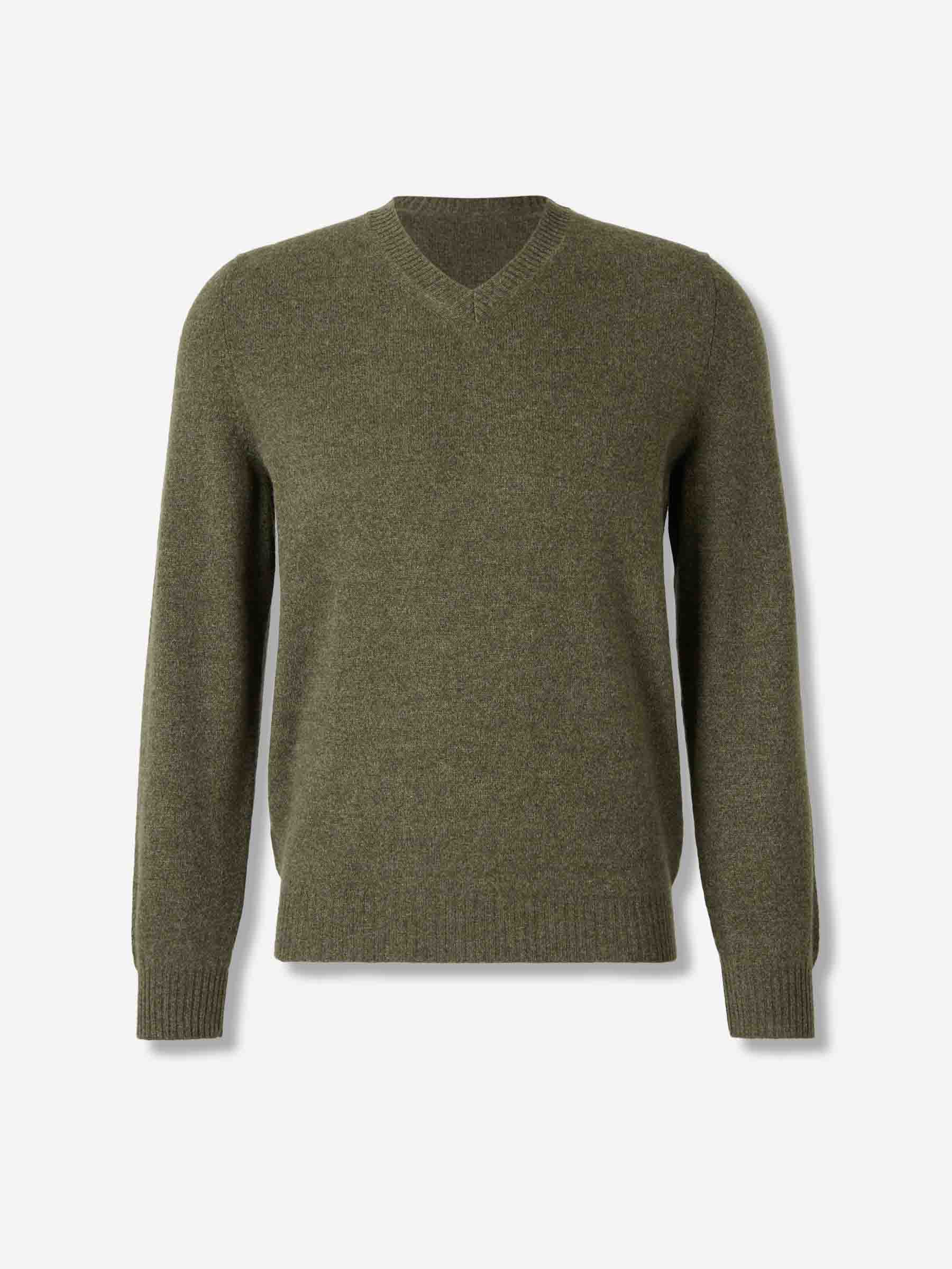 Santa Eulalia Hombre Barcelona Jersey Cuello Pico color Verde Oscuro sku 542-002519 02 - Foto 1