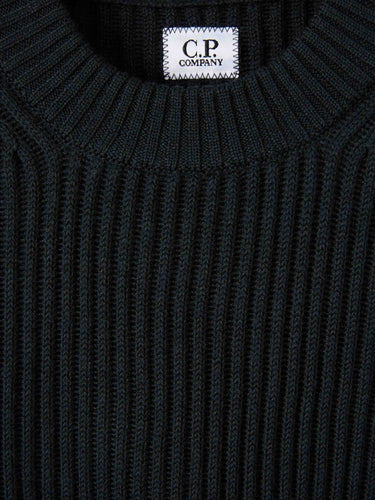 C.P. Company Hombre Barcelona Jersey Cuello Redondo color Verde Jungla sku 542-002525 01 - Foto 3