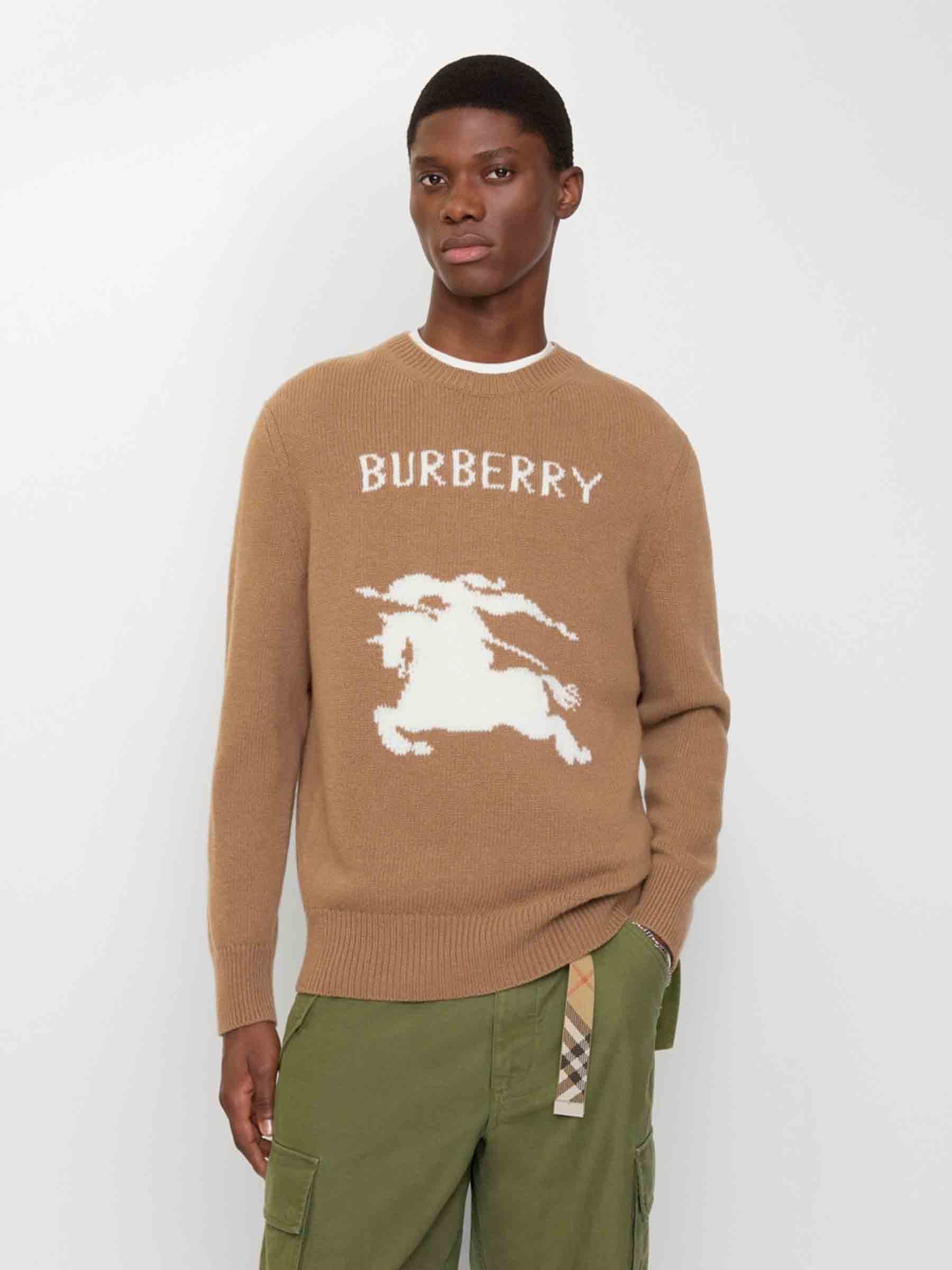 Burberry Hombre Barcelona Jersey Cuello Redondo color Camel sku 542-002531 01 - Foto 2
