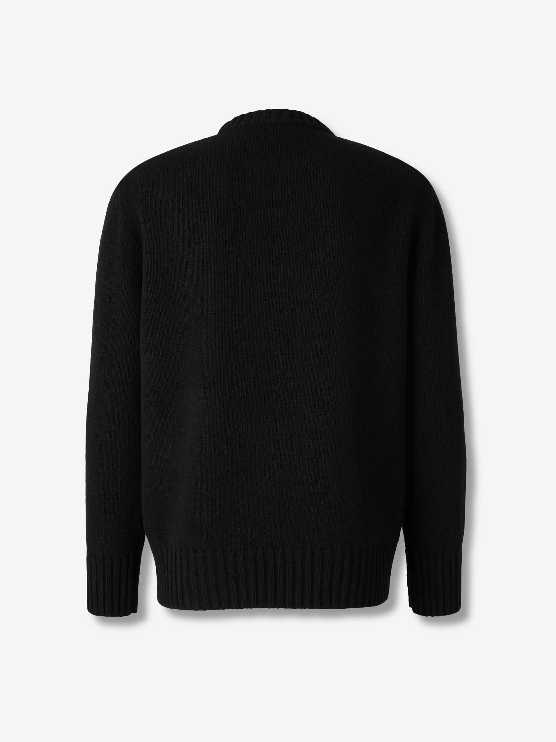 Amiri Hombre Barcelona Jersey Cuello Redondo color Negro sku 542-002535 01 - Foto 2