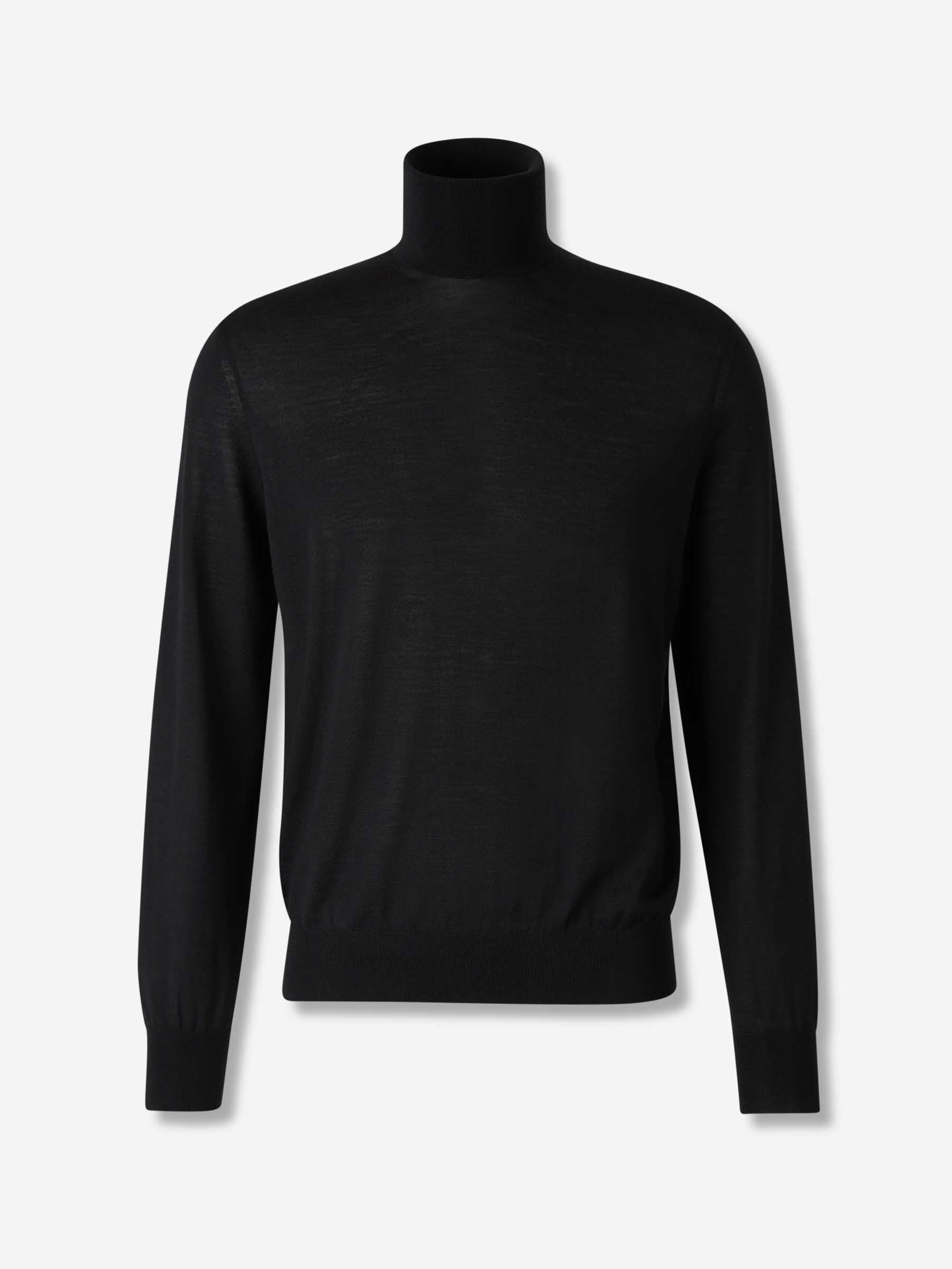 Saint Laurent Hombre Barcelona Jersey Cuello Alto color Negro sku 542-002536 01 - Foto 1