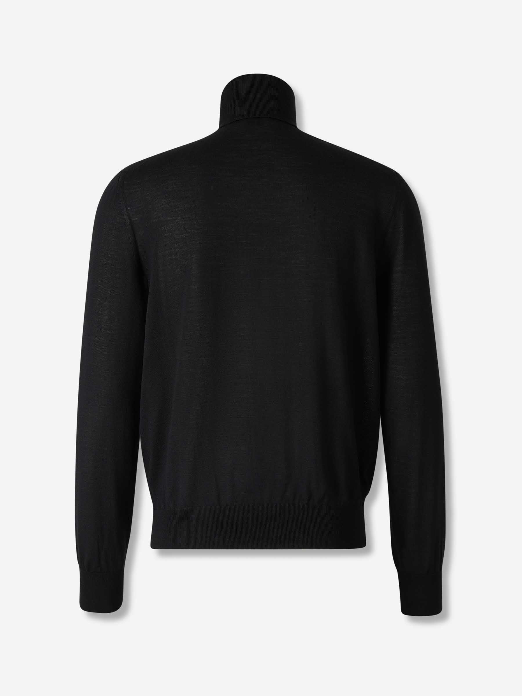 Saint Laurent Hombre Barcelona Jersey Cuello Alto color Negro sku 542-002536 01 - Foto 2