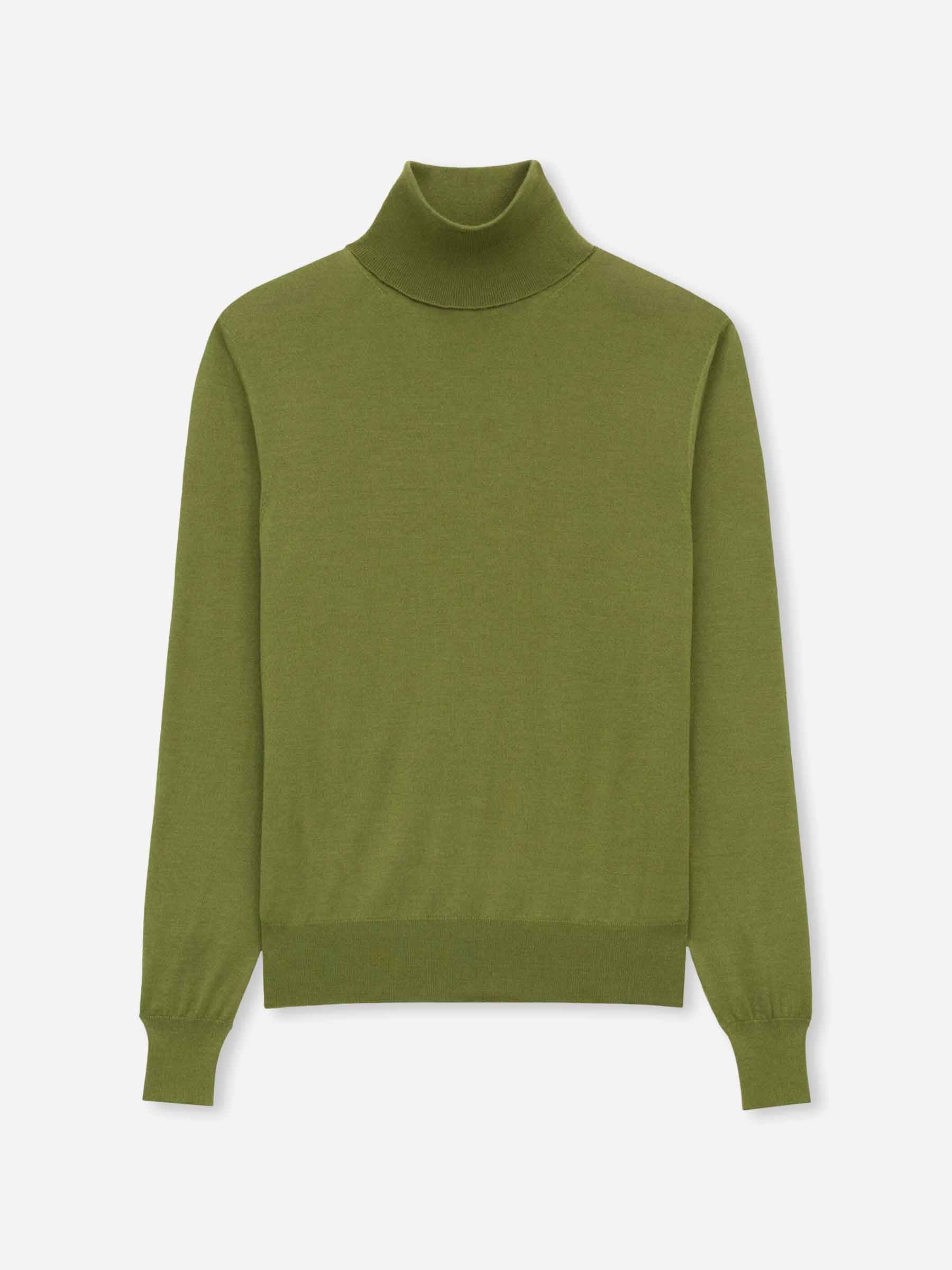 Saint Laurent Hombre Barcelona Jersey Cuello Vuelto color Verde sku 542-002537 01 - Foto 1