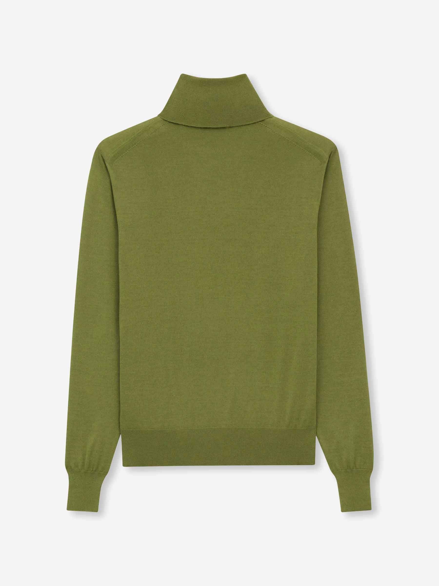 Saint Laurent Hombre Barcelona Jersey Cuello Vuelto color Verde sku 542-002537 01 - Foto 2