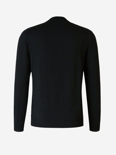 Zanone Hombre Barcelona Jersey Cuello Redondo color Verde Oscuro sku 542-002544 03 - Foto 2