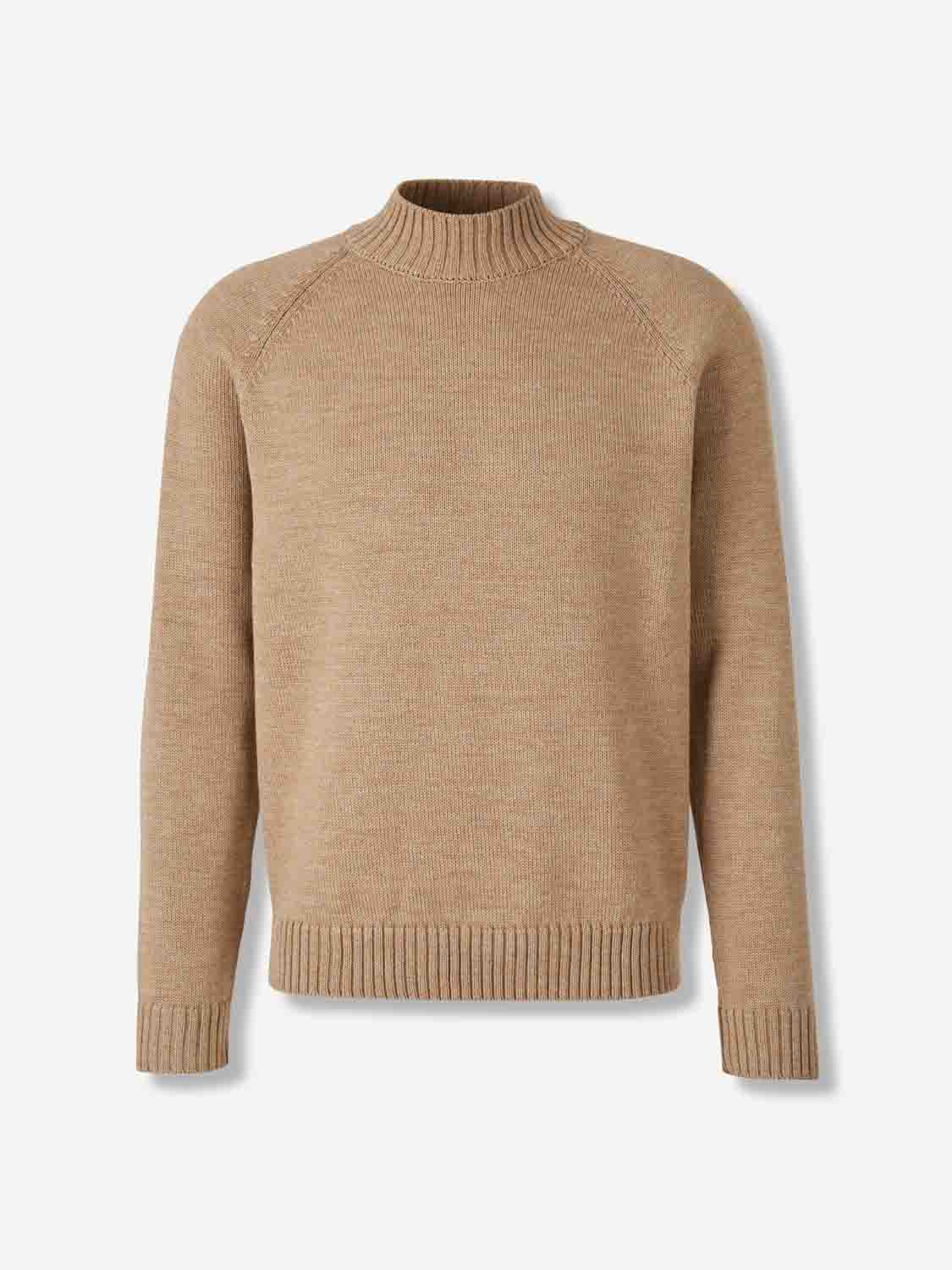 Zanone Hombre Barcelona Jersey Cuello Alto color Beige sku 542-002546 01 - Foto 1