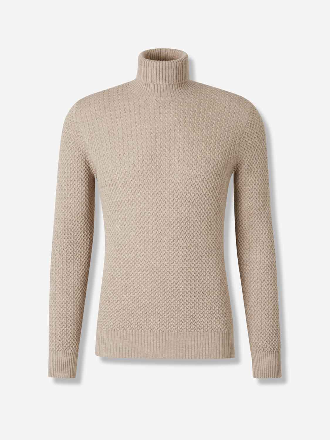 Santa Eulalia Hombre Barcelona Jersey Cuello Alto color Beige sku 542-002553 01 - Foto 1