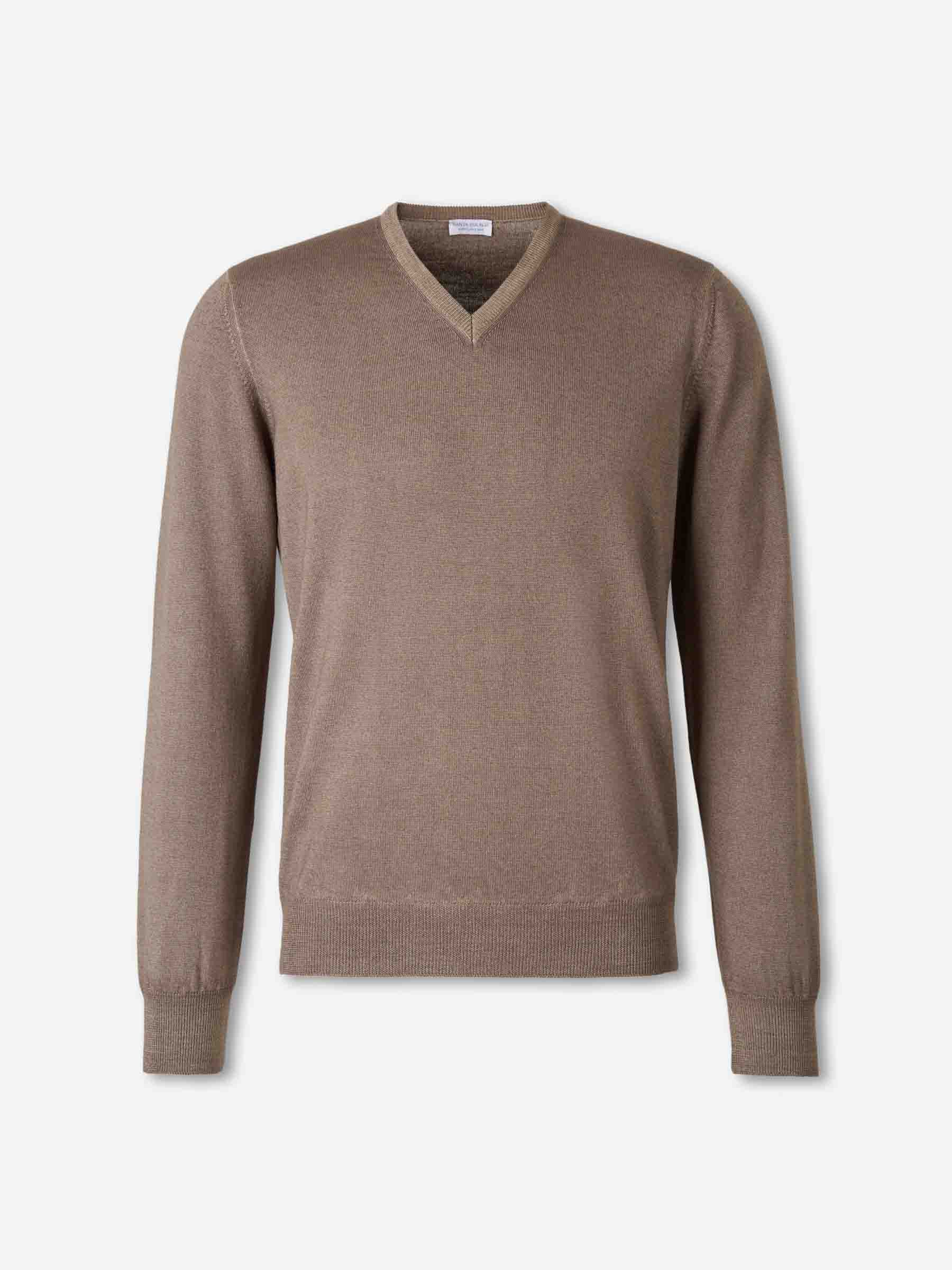 Santa Eulalia Hombre Barcelona Jersey Cuello Pico color Marrón sku 542-002555 01 - Foto 1